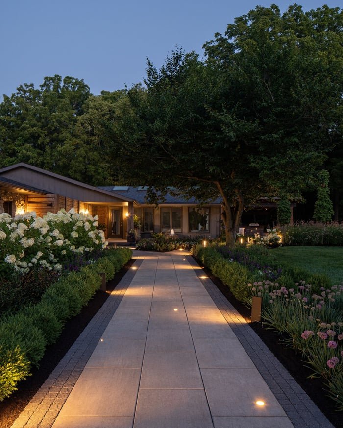 Sendero de noche con Blu Grande Smooth