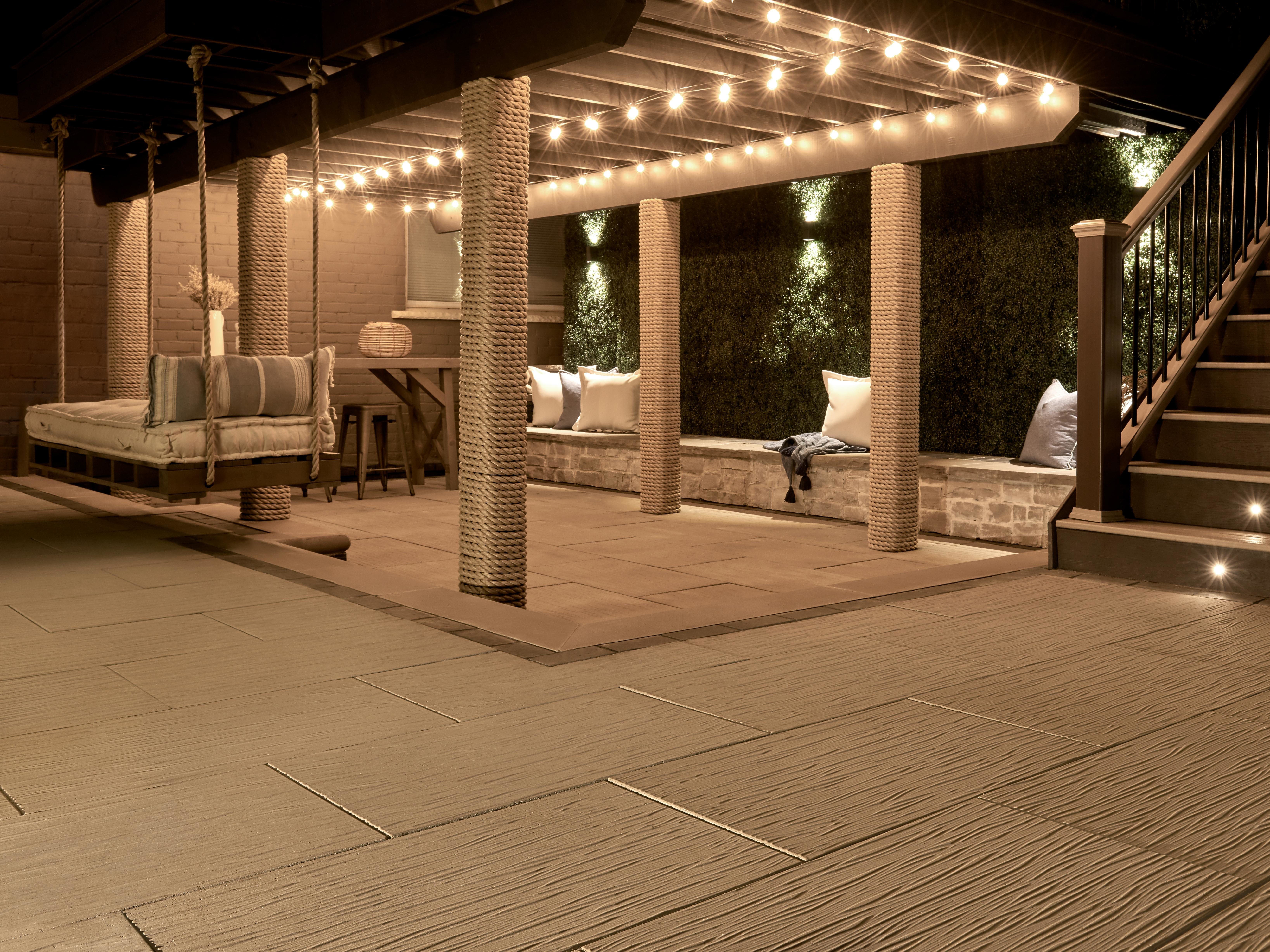 Losas para patio Ocean Grande en color Beige Cream