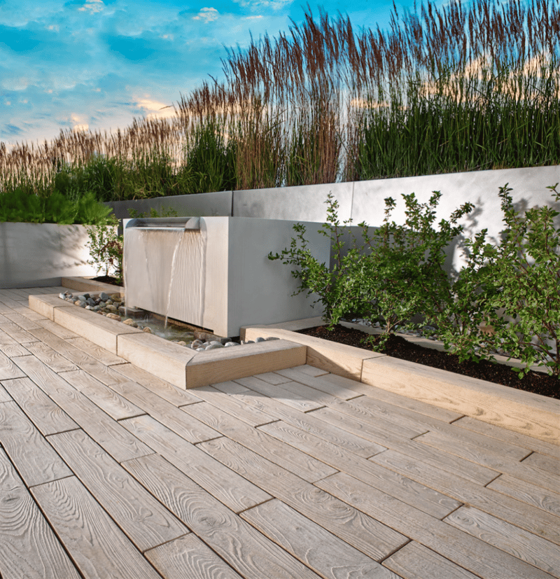 Aspecto de madera para terraza