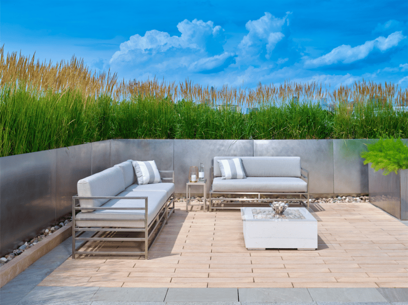 Aspecto de madera para terraza