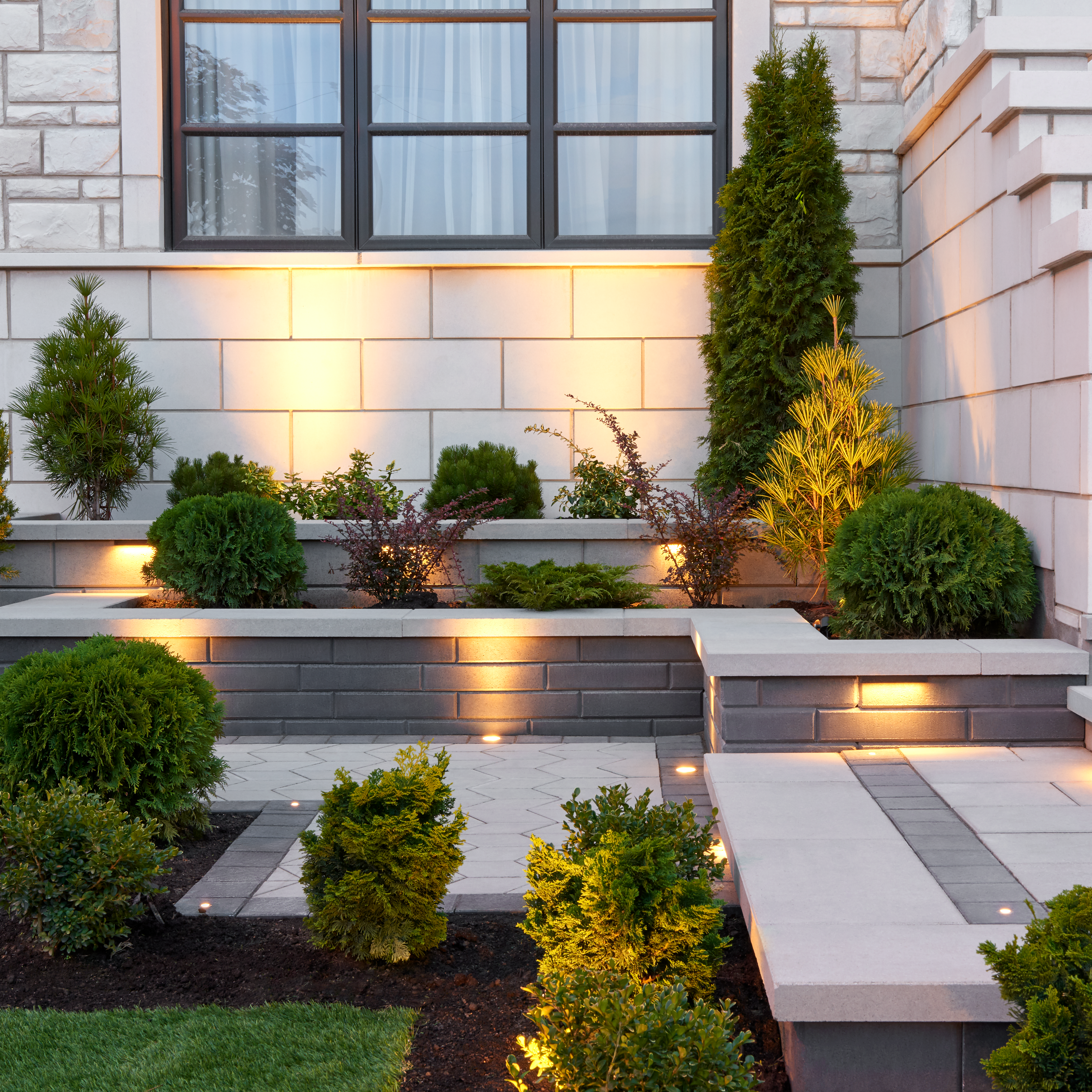 Muro de contención Raffinato Smooth en Onyx Black