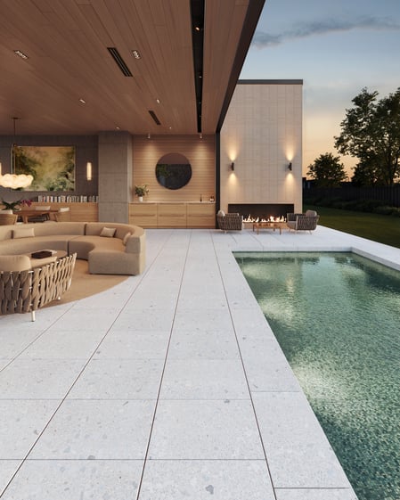 Nueva losa de patio Terrazzo de Techo-Bloc