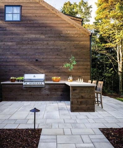 Cocina Rústica al Aire Libre para casa de estilo campestre de Techo-Bloc