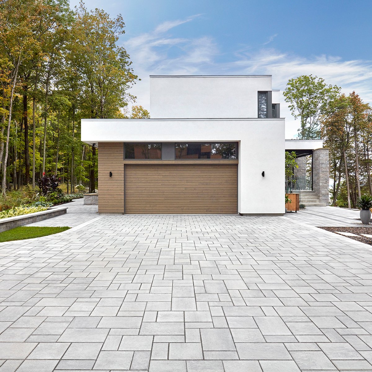 Entrada de vehículos con adoquines Techo-Bloc